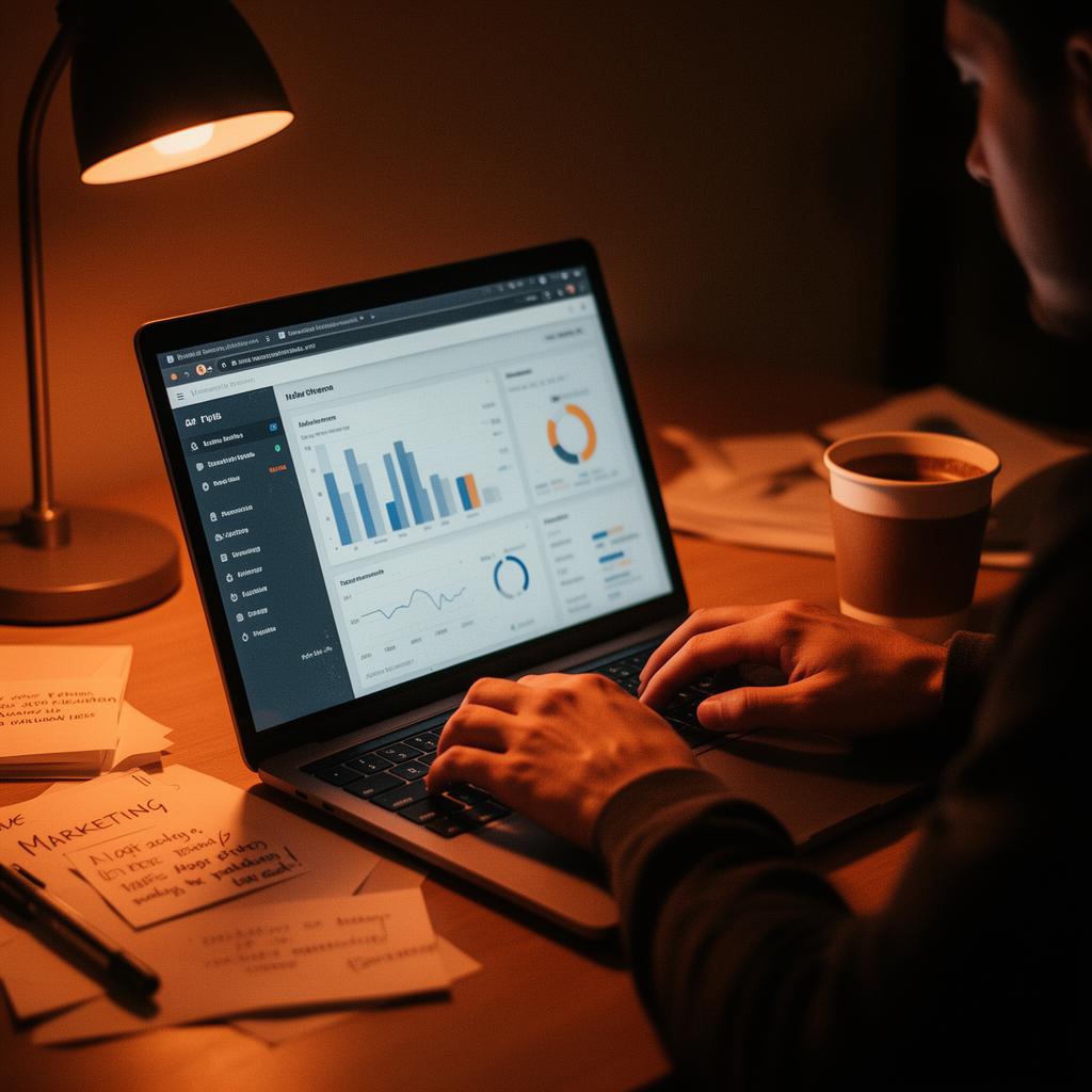Equipo de vegapubli.com analizando métricas de marketing