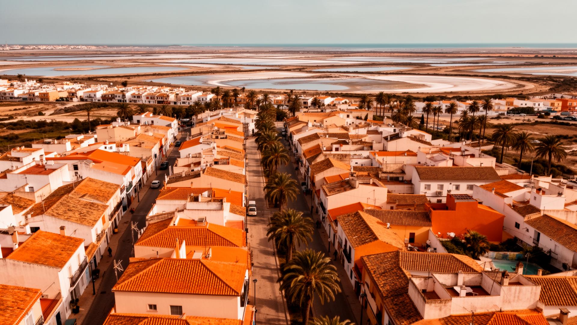 Vista aérea de un municipio de la Vega Baja